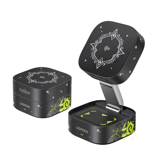 UGREEN 15W Qi2 2-in-1 Magnetic Wireless Charger – Genshin Impact Edition – 35316GI