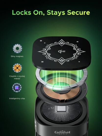 UGREEN 15W Qi2 2-in-1 Magnetic Wireless Charger – Genshin Impact Edition – 35316GI