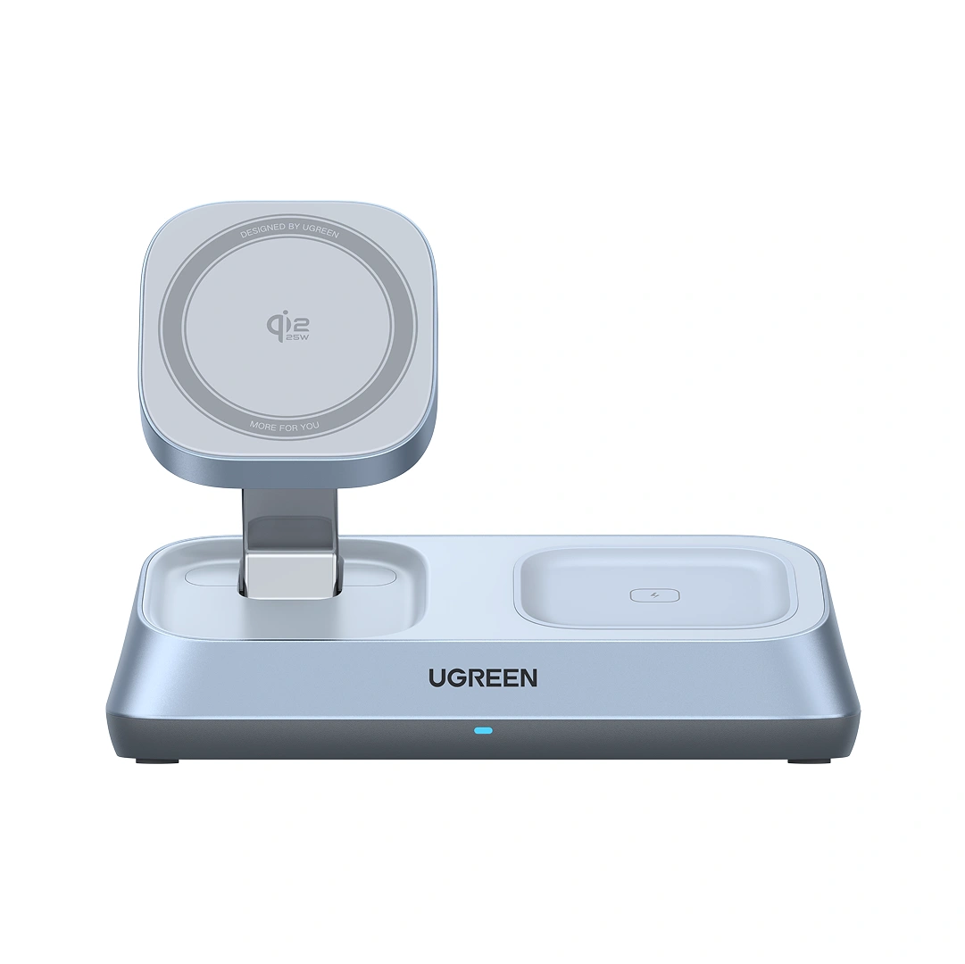 UGREEN 25W MagFlow Qi2 3-in-1 Magnetic Wireless Charger – 55678