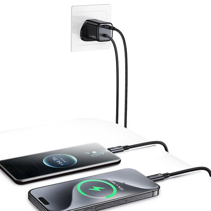 USAMS 20W GaN Mini 2C Dual-port Fast Charger With Type-C Cable (UK) – JC Series