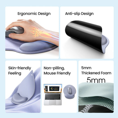 Ugreen Ergonomic Mouse Pad with Wrist Rest - 25245