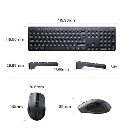 Ugreen Wireless Keyboard and Mouse Combo – 35740