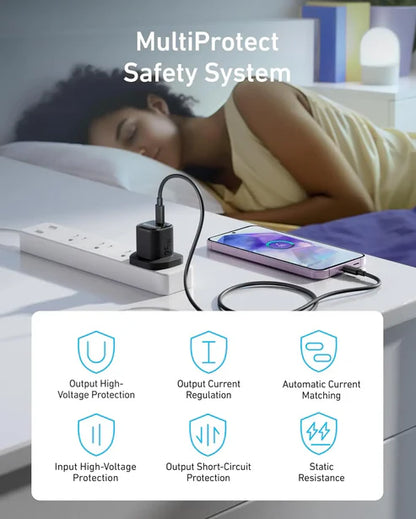 Anker 25W USB-C Compact Charger – Black