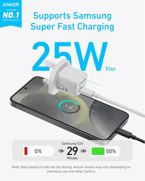 Anker 25W USB-C Compact Charger – Black
