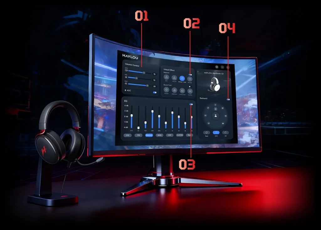 Haylou HexStorm G1 Gaming USB Wired Headphones