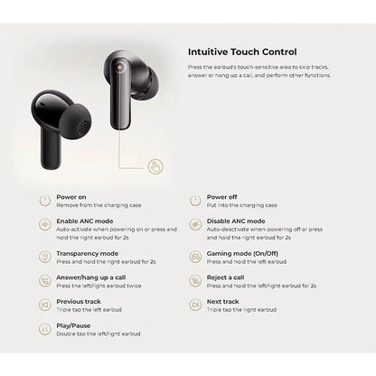 Haylou HQ5 True Wireless Noise Cancellation Earphones – Black