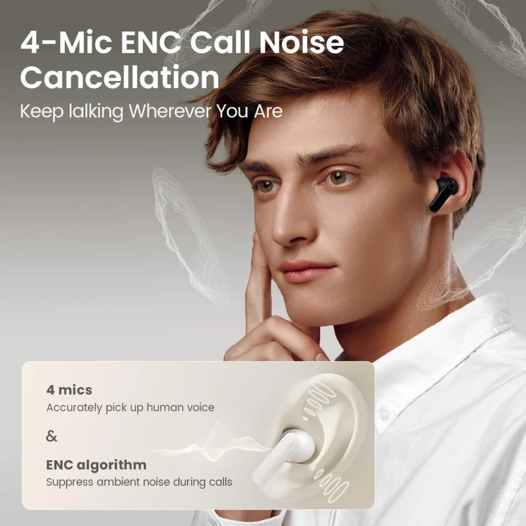 Haylou HQ5 True Wireless Noise Cancellation Earphones – White