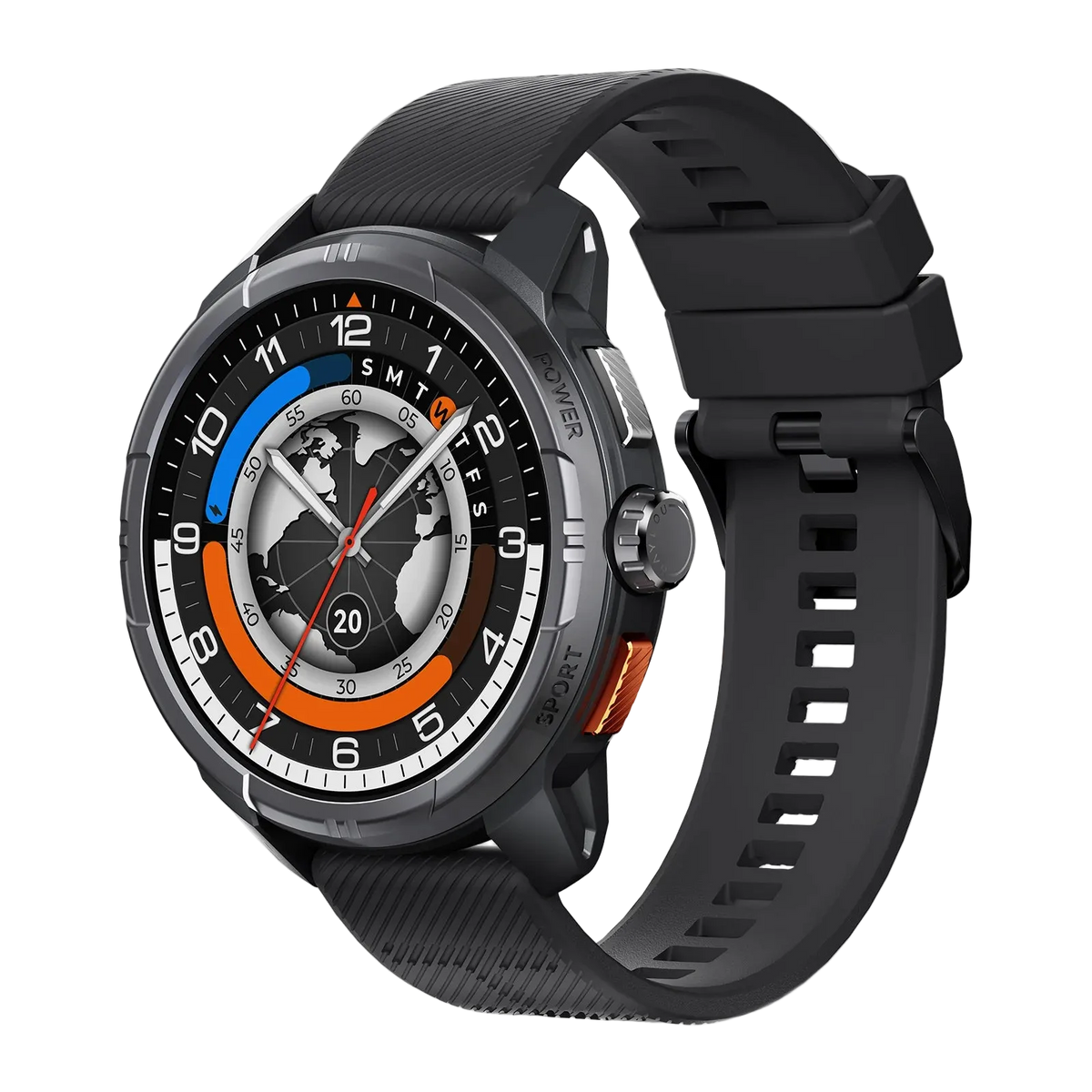 Haylou Solar Ultra GPS Tracking Smart Watch AI Edition – Black