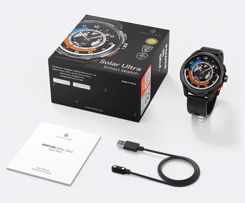 Haylou Solar Ultra GPS Smart Watch – Silver