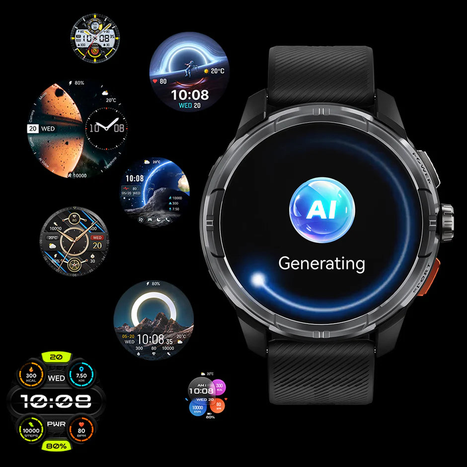 Haylou Solar Ultra GPS Tracking Smart Watch AI Edition – Black