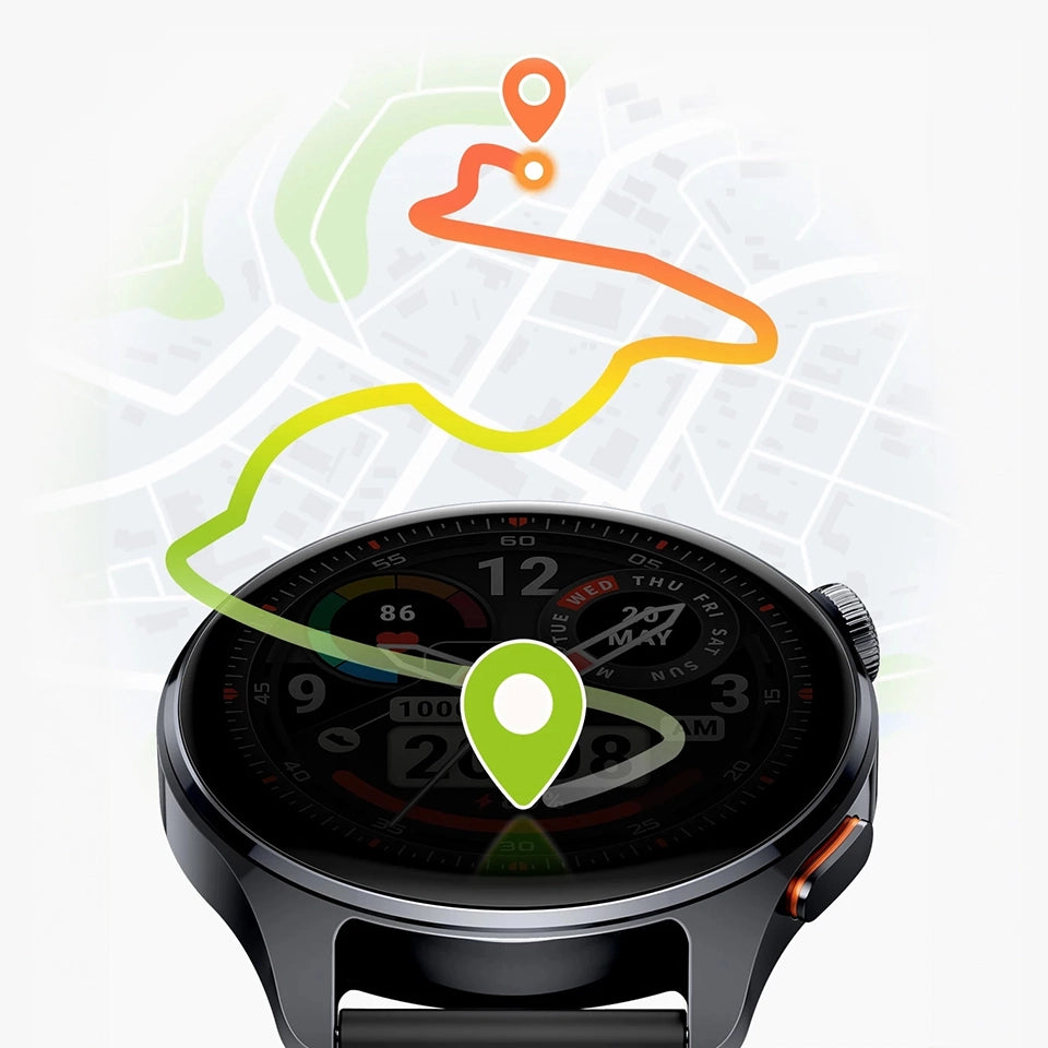 Haylou Watch 4S Five-Star GPS Positioning Smart Watch – Silver