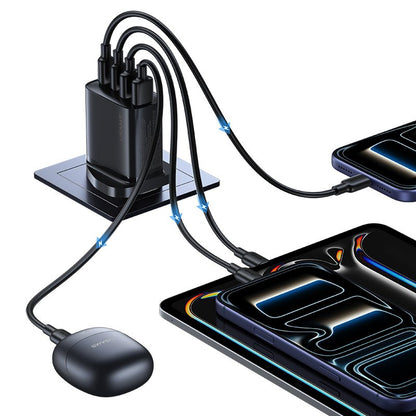 USAMS 40W 4-Port GaN Fast Charger (UK)