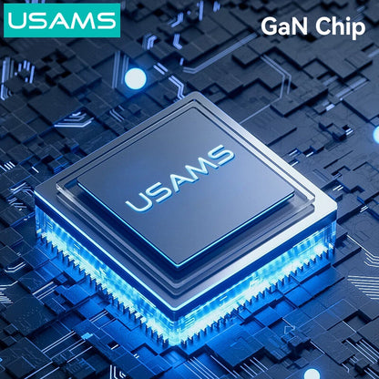 USAMS 40W 4-Port GaN Fast Charger (UK)