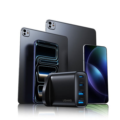 USAMS 40W 4-Port GaN Fast Charger (UK)