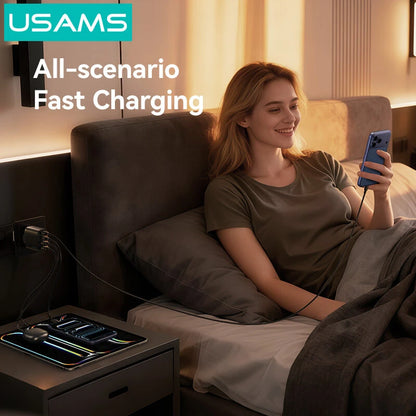 USAMS 40W 4-Port GaN Fast Charger (UK)
