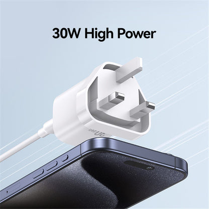 USAMS 30W A+C GAN Dual Ports GaN Fast Charger (UK) – HC Series