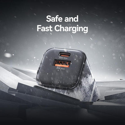 USAMS 30W GaN Mini A+C Dual Ports Fast Charger (UK) – JC Series