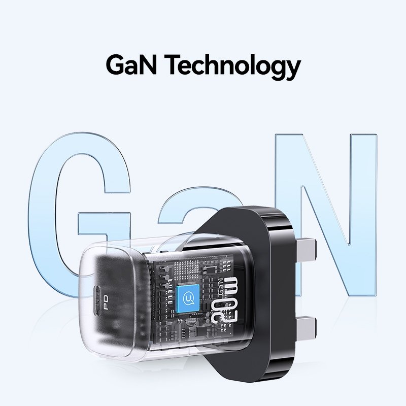 USAMS 20W Type-C GaN Fast Charger (UK) – HC Series CC250