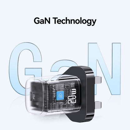 USAMS 20W Type-C GaN Fast Charger (UK) – HC Series CC250