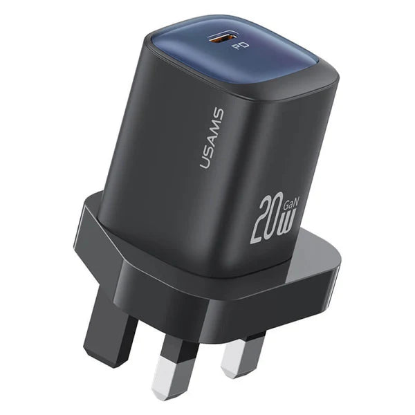 USAMS 20W Type-C GaN Fast Charger (UK) – HC Series CC250