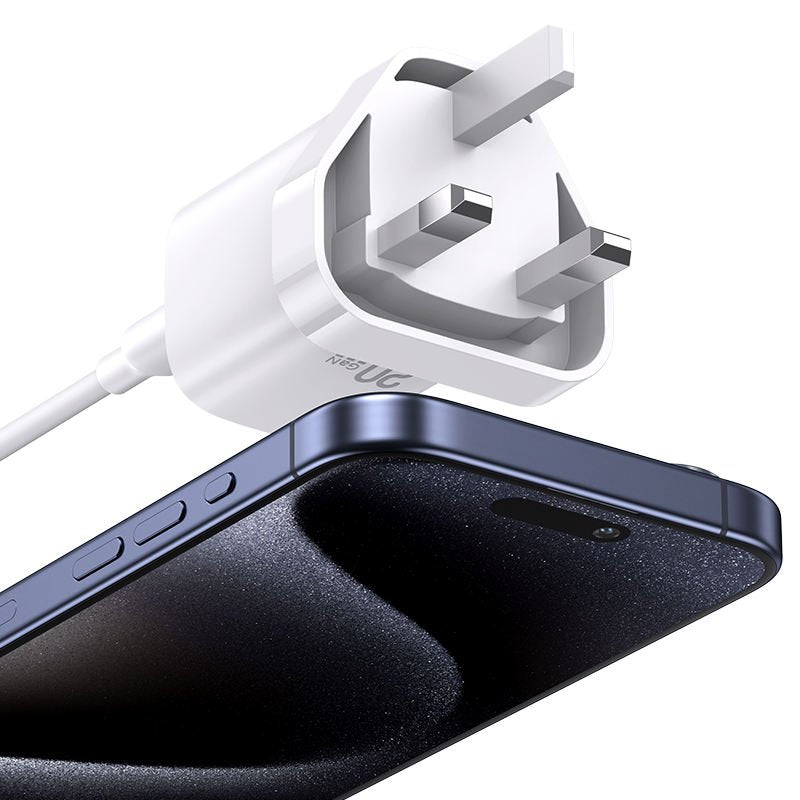USAMS 20W Type-C GaN Fast Charger (UK) – HC Series CC250