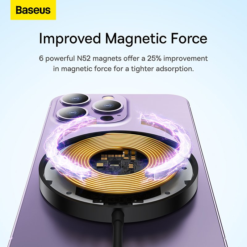 Baseus 15W Simple Mini3 Magnetic Wireless Charger